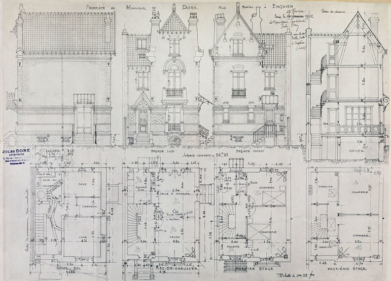 Les maisons et immeubles d'Enghien-les-Bains