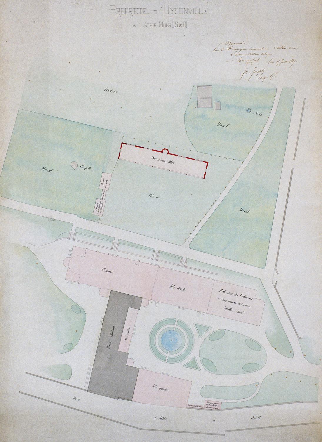 Château d'Ozonville, actuellement maison de retraite des frères des écoles chrétiennes