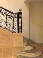 rampe d'appui, escalier de la maison à porte cochère (non étudié)