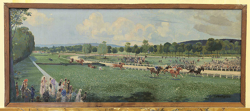 peinture : Course à Enghien