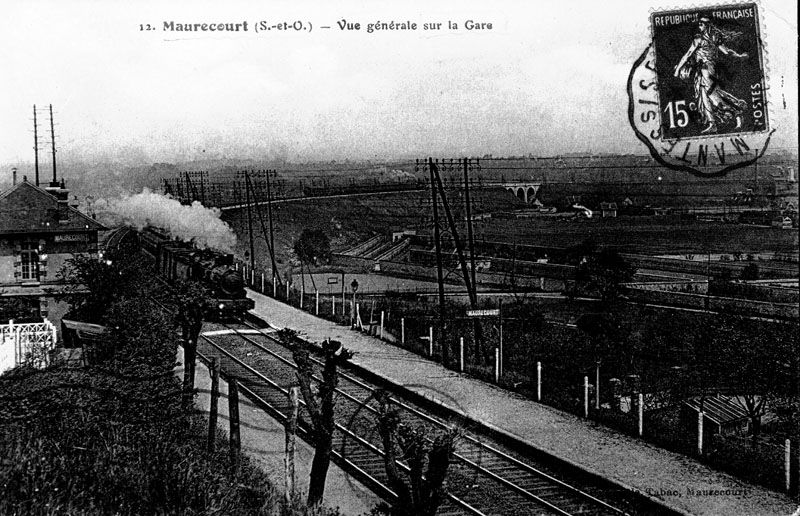 voie ferrée de la ligne Argenteuil-Mantes