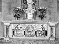 autel, tabernacle (maître-autel, autel table)