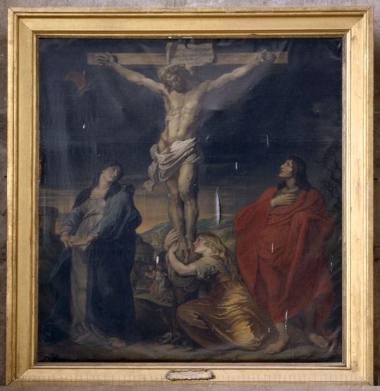 Tableau : le Christ en croix