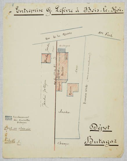 Bois-le-Roi - usine de serrurerie, puis usine de construction métallique et usine de construction électrique Lefèvre, puis usine de menuiserie Les Dérivés du Bois et bureau d'études Mafco