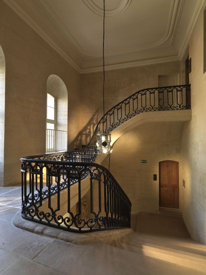 rampe d'appui, escalier du collège des Bernardins