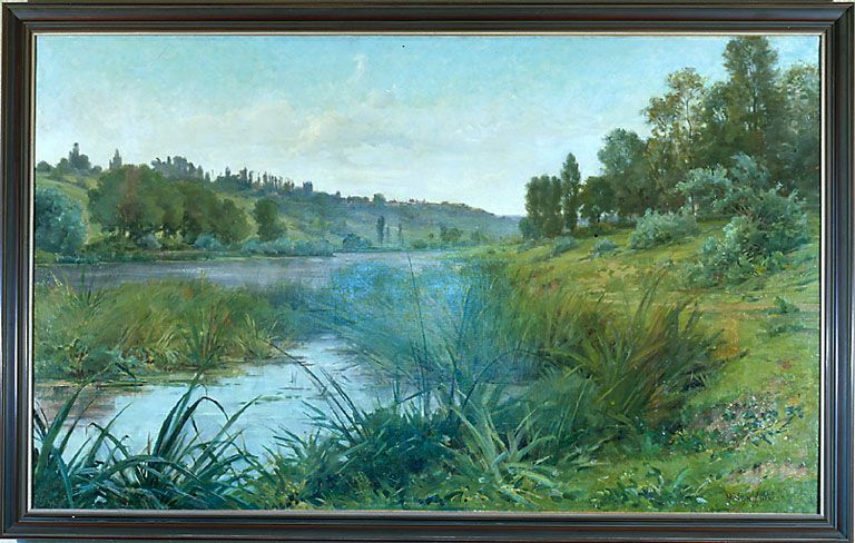 tableau : bords de rivière