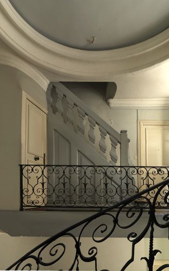 rampe d'appui, escalier de la maison à porte cochère (non étudié)