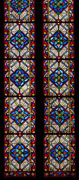 Ensemble de 12 verrières - Chapelle Saint-Vincent-de-Paul (Sœurs de Saint-Vincent-de-Paul)