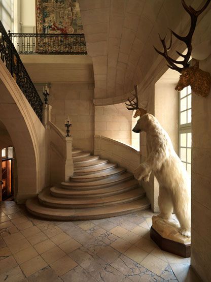 rampe d'appui, escalier de l' hôtel de Guénégaud, actuellement musée de la chasse (non étudié)