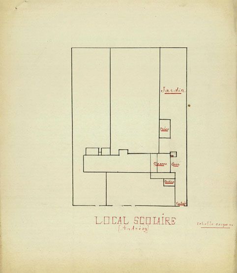 maison de campagne dite château de la Princesse, mairie-école de garçons, actuellement bibliothèque Saint-Exupéry