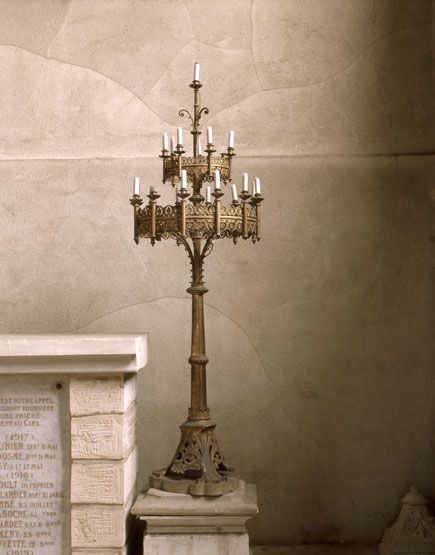 paire de chandeliers à branches d'église