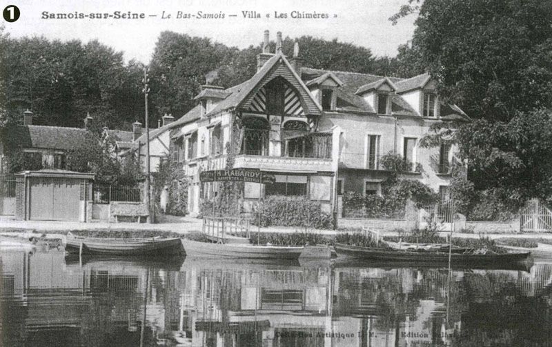 Samois-sur-Seine - atelier de charpentier Rabardy, puis Magnier, puis Goletto, actuellement logement