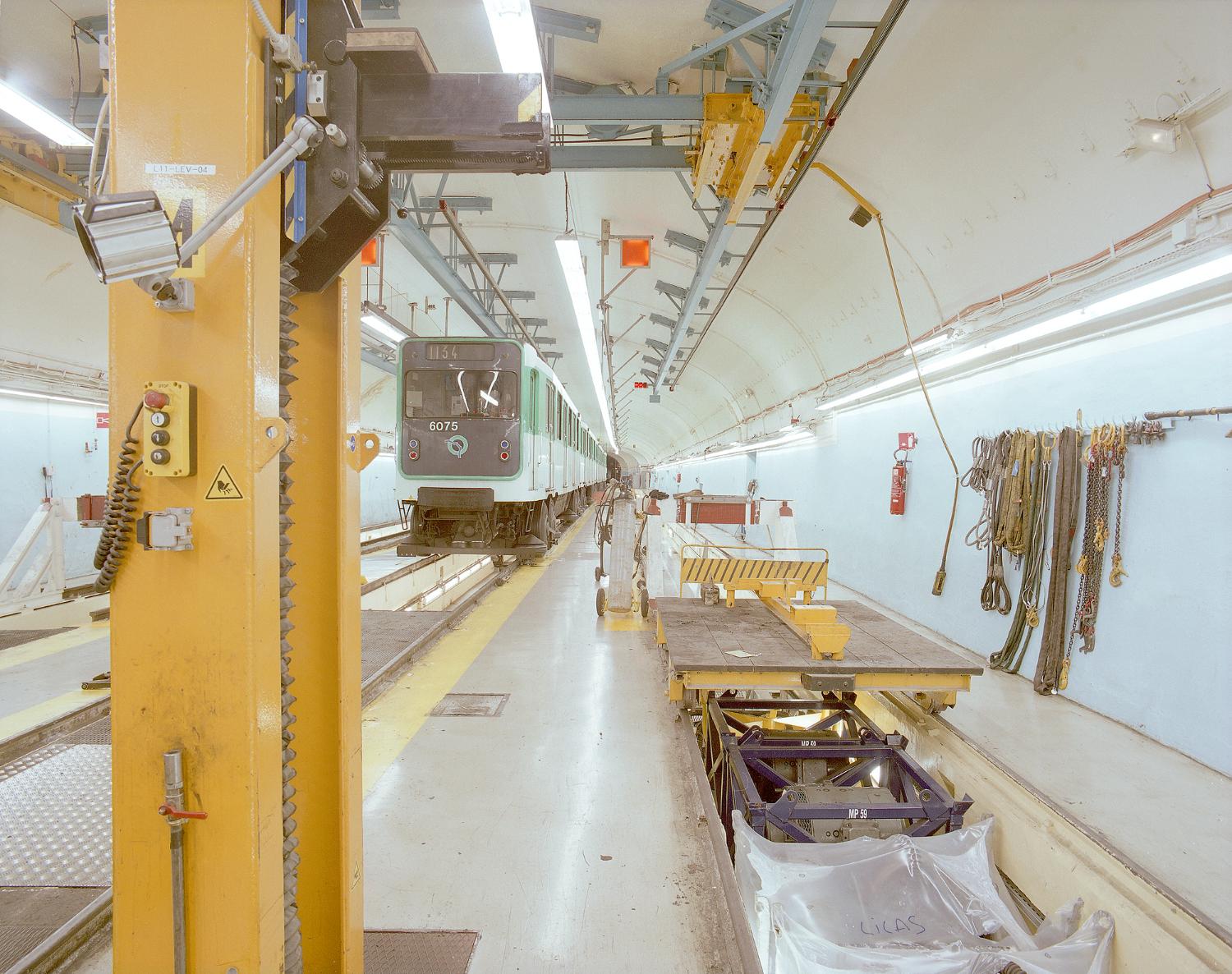 Atelier de réparation du matériel roulant de la ligne 11 de la Compagnie du chemin de fer métropolitain de Paris, puis de la RATP