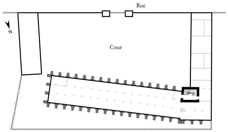 rampe d'appui, escalier du collège des Bernardins