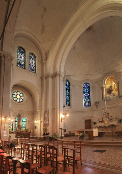 Ensemble de 7 verrières - Chapelle de l'Hôpital Saint-Joseph (ancienne chapelle des Sœurs de Saint-Vincent-de-Paul)