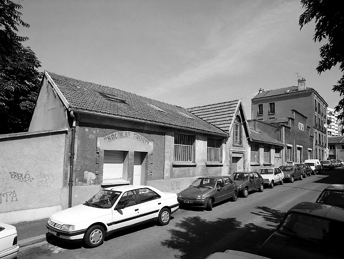 Chocolaterie Mée, puis Fausta, puis usine de bimbeloterie Lucien Khan, puis atelier municipal, puis immeuble (détruit après inventaire)