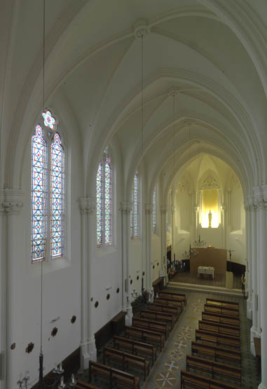 Ensemble de 14 verrières - Chapelle Notre-Dame de Joye (ancienne chapelle des Sœurs de Saint-Thomas-de-Villeneuve, Maison du Bon-Pasteur)