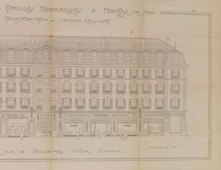 Couvent de Bénédictines, immeuble HBM