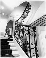 rampe d'appui, escalier de la maison à porte cochère (non étudié)