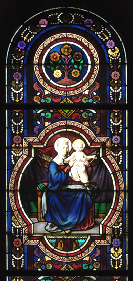 Ensemble de 10 verrières - Chapelle de l'Hôpital Notre-Dame du Bon-Secours (ancienne chapelle des Augustines de l'Hôtel-Dieu de Paris)