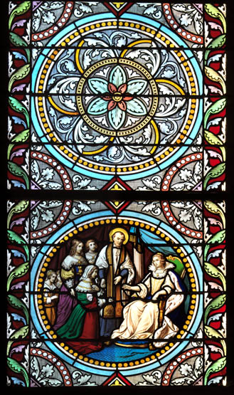 Ensemble de 7 verrières - Chapelle de l'Hôpital Saint-Joseph (ancienne chapelle des Sœurs de Saint-Vincent-de-Paul)