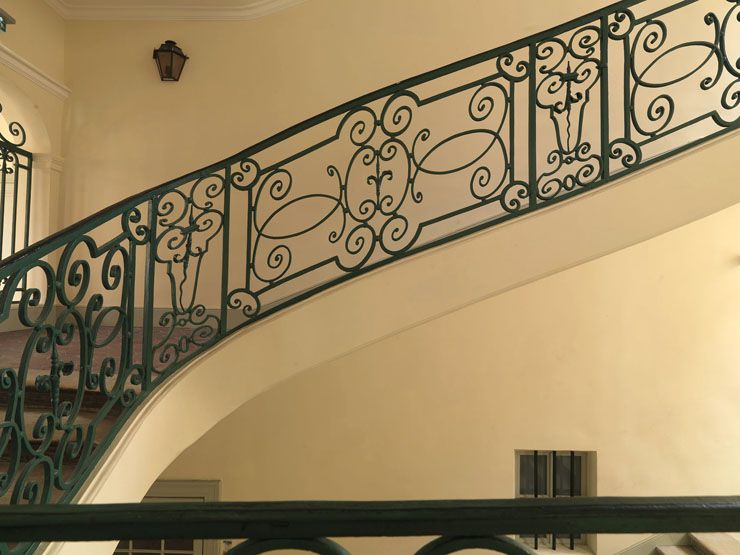 rampe d'appui, escalier des Grands Hommes de l'abbaye Sainte-Geneviève actuellement Lycée Henri IV (non étudié)