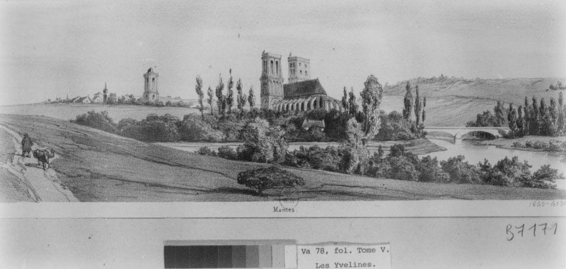 pont routier  dit Pont neuf de Mantes ou Pont Perronet (détruit)