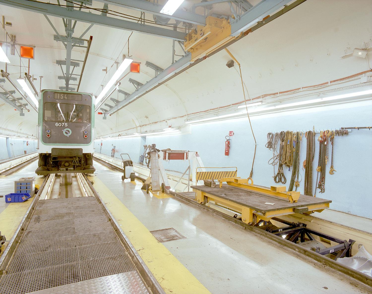 Atelier de réparation du matériel roulant de la ligne 11 de la Compagnie du chemin de fer métropolitain de Paris, puis de la RATP