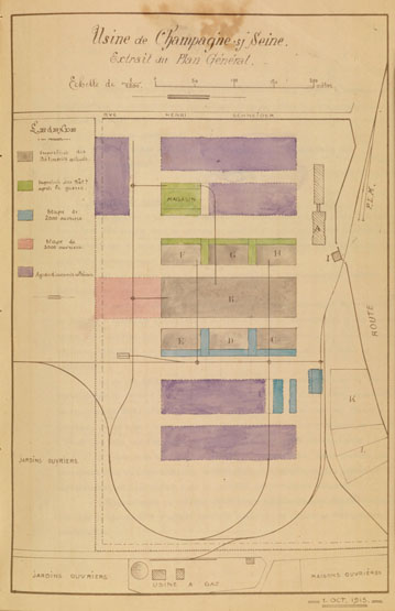 Usine de matériel électrique industriel Schneider et Cie, puis Le Matériel Electrique Scheider-Westinghouse (SW), puis Jeumont-Schneider (JS), actuellement ensemble industriel appelé "Espace Technologique et Industriel de Champagne-sur-Seine" (zone ETIC)