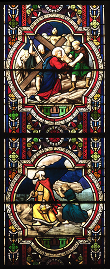 Ensemble de 10 verrières - Chapelle de l'Hôpital Notre-Dame du Bon-Secours (ancienne chapelle des Augustines de l'Hôtel-Dieu de Paris)