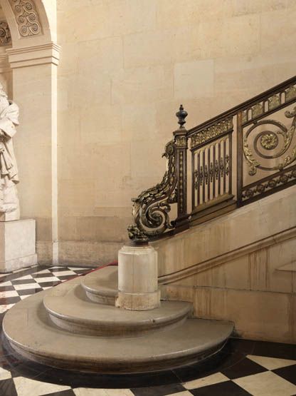 rampe d'appui, escalier d'honneur de l'Ecole militaire