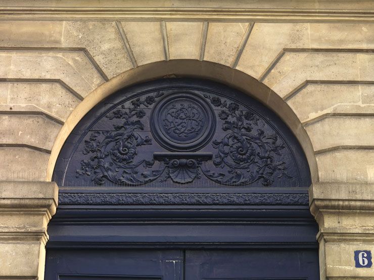 rampe d'appui, escalier de la maison à porte cochère dite hôtel Charpentier (non étudié)