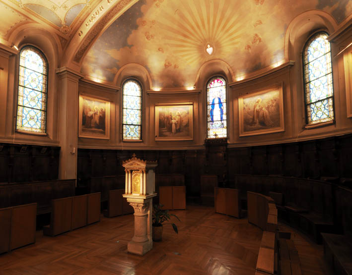 Ensemble de 14 verrières - Chapelle Saint-Cœur de Marie (Augustines du Saint-Cœur de Marie)