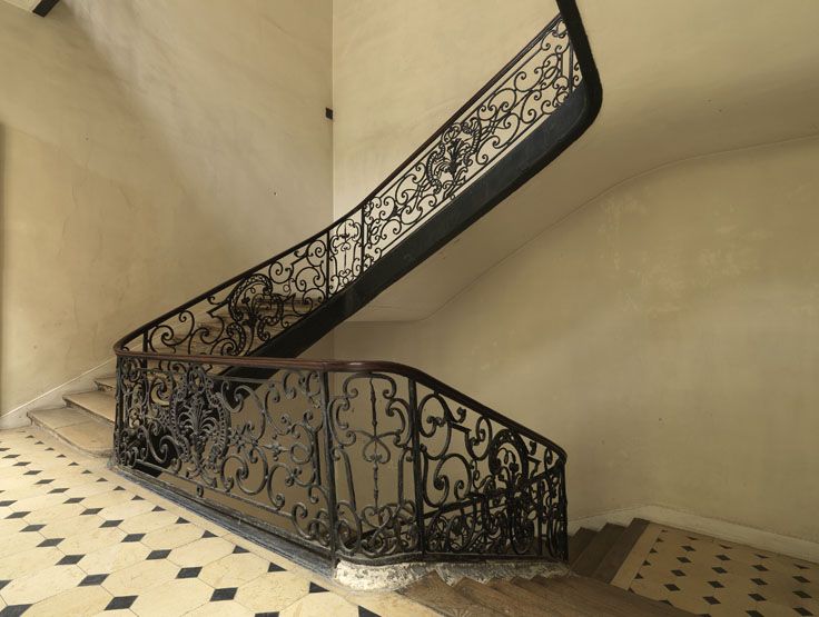 rampe d'appui, escalier de la maison à porte cochère dite Hôtel de Vins puis hôtel Dupin (non étudié)