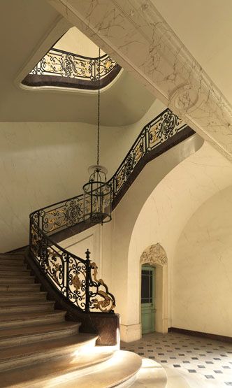 rampe d'appui, escalier de l' hôtel de Le Maistre puis de Ségur (non étudié)