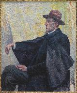 Tableau : Portrait de Félix Fénéon. maximilien Luce (65X54 cm).