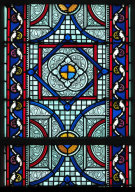 Ensemble de 15 verrières - Chapelle de la Maison Saint-Charles (Dominicains de la Présentation de la Sainte-Vierge de Tours depuis 1966, anciennement Sœurs de Notre-Dame-des-Anges)