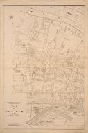 Plan parcellaire de la ville, partie ouest. Dressé en 1943 et mis à jour en 1959 par R. Thomas, . (AM Mantes-La-Jolie, n.c.)