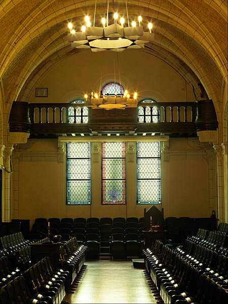 Ensemble de 22 verrières - Ancienne chapelle des Récollets (Grande Loge de France, ancienne chapelle Saint-Antoine-de-Padoue des Franciscains Récollets)