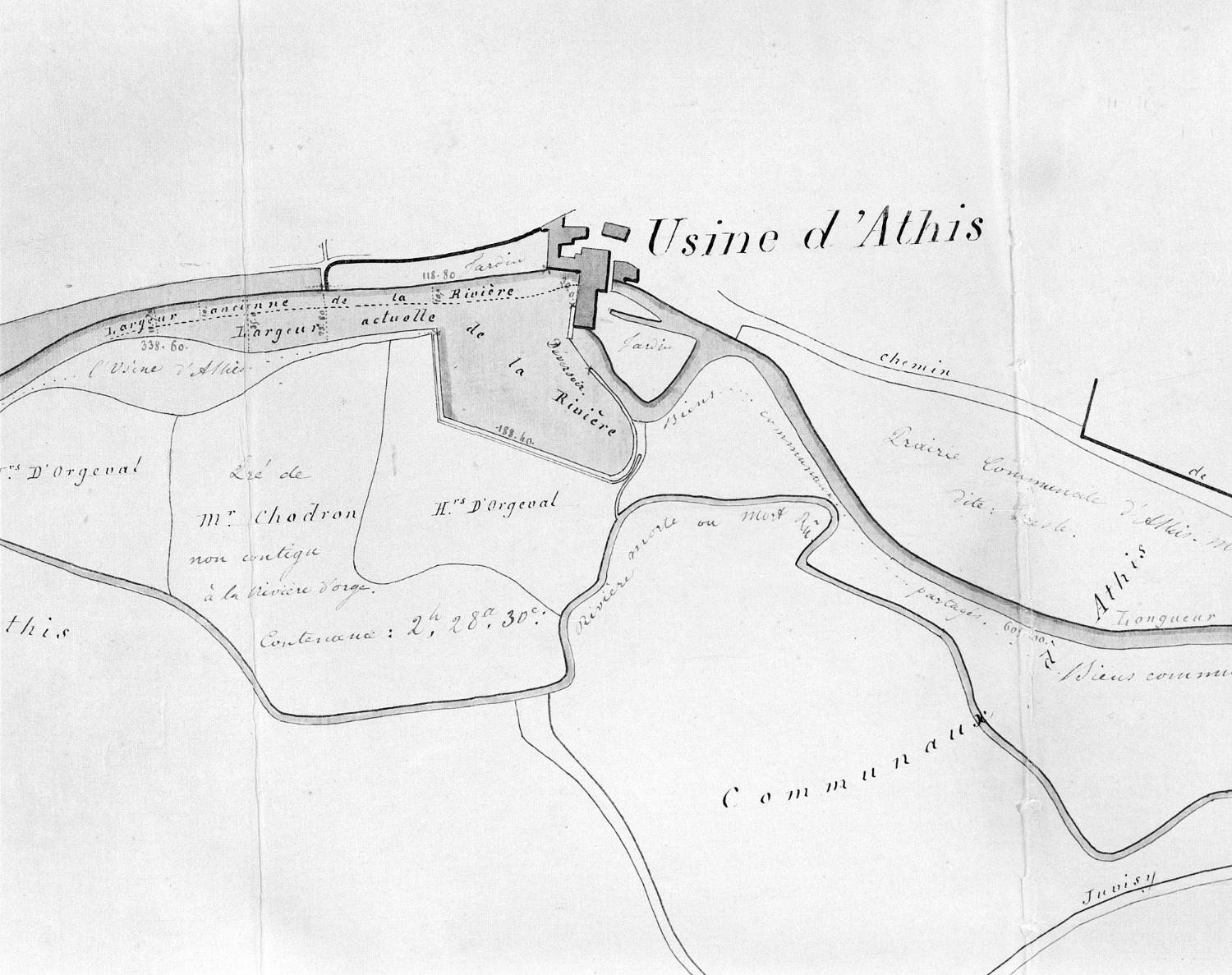 moulin d'Athis ou d'Orgeval, puis usine de transformation des métaux dite forges d'Athis