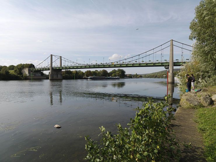 pont routier dit pont suspendu de Triel