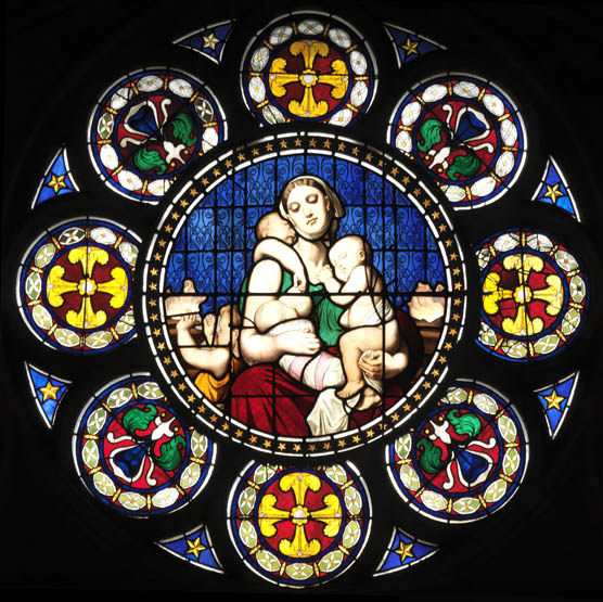 Ensemble de 17 verrières - Chapelle Notre-Dame de la Compassion (Chapelle royale Saint-Ferdinand)