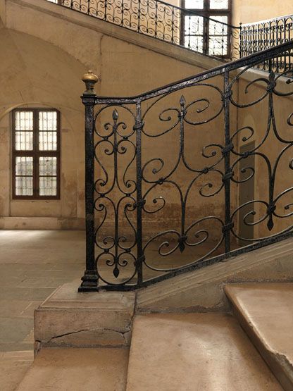 rampe d'appui, escalier de l' hôpital dit hôtel des Invalides (non étudié)