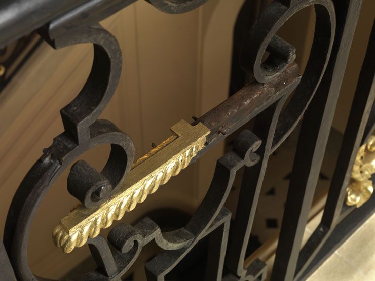 rampe d'appui, escalier de l' hôtel de Villeroy, actuellement Ministère de l'Agriculture (non étudié)