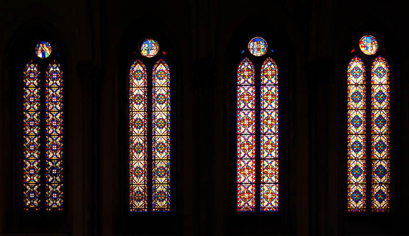 Ensemble de 12 verrières - Chapelle Saint-Vincent-de-Paul (Sœurs de Saint-Vincent-de-Paul)