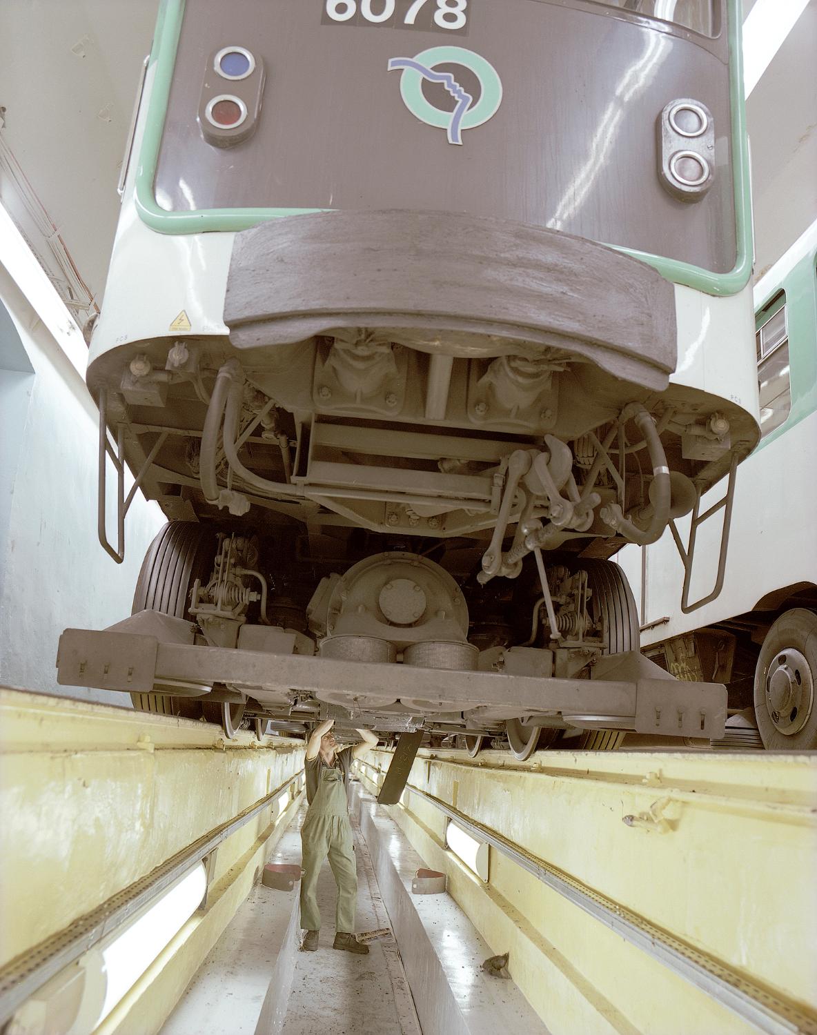 Atelier de réparation du matériel roulant de la ligne 11 de la Compagnie du chemin de fer métropolitain de Paris, puis de la RATP