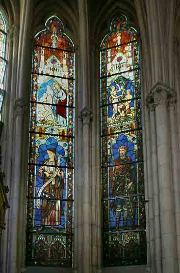 Ensemble de 14 verrières - Chapelle de l'Hôtel Bourbon-Condé