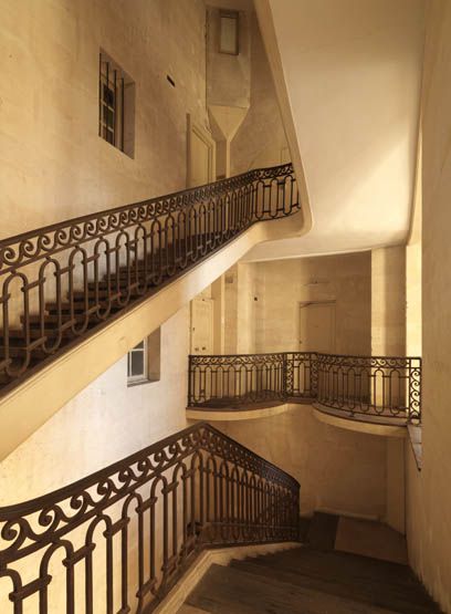 rampe d'appui, escalier secondaire de l'Ecole militaire