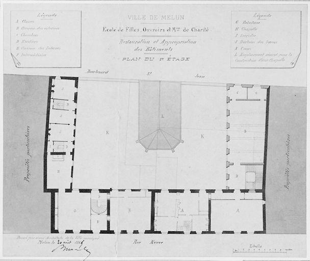 hôtel Leconte, puis école de filles