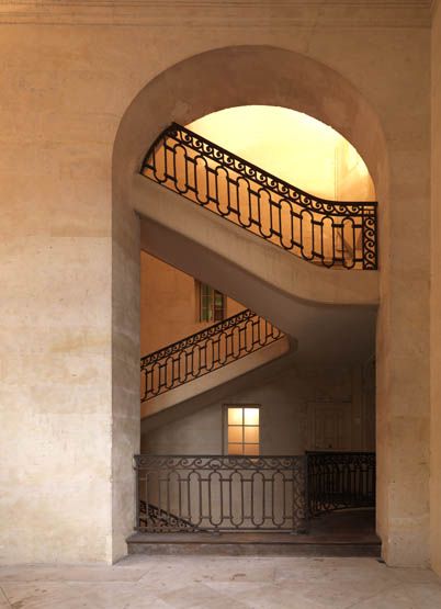 rampe d'appui, escalier secondaire de l'Ecole militaire